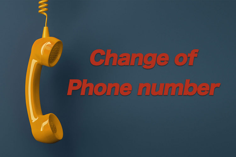 Change to phone numbers