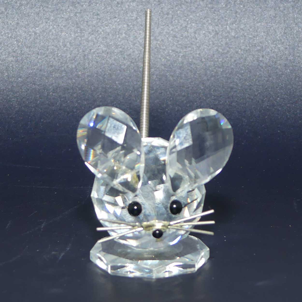 Swarovski Crystal #010020 | Mouse with Spring Coil tail | no box