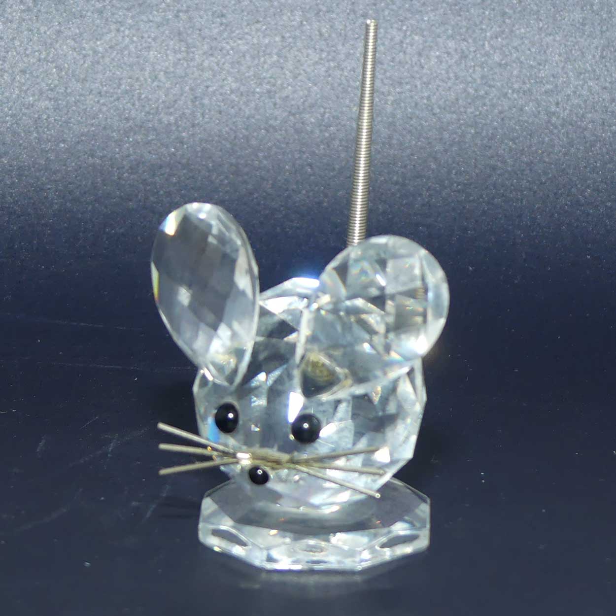 Swarovski Crystal #010020 | Mouse with Spring Coil tail | no box