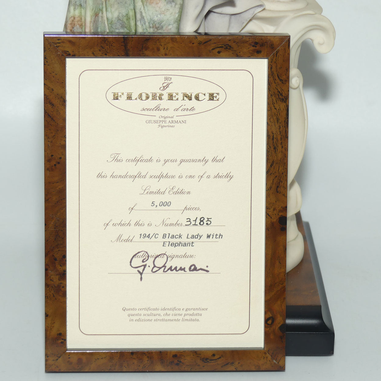 Giuseppe Armani Florence figure | 0194C | Mahogany | Ltd Ed | Box + Cert