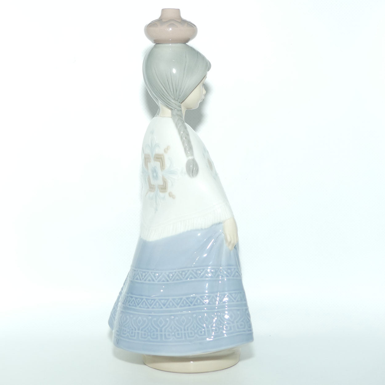 Nao by Lladro figure Mexican Girl with Water Jug on Head | #0359