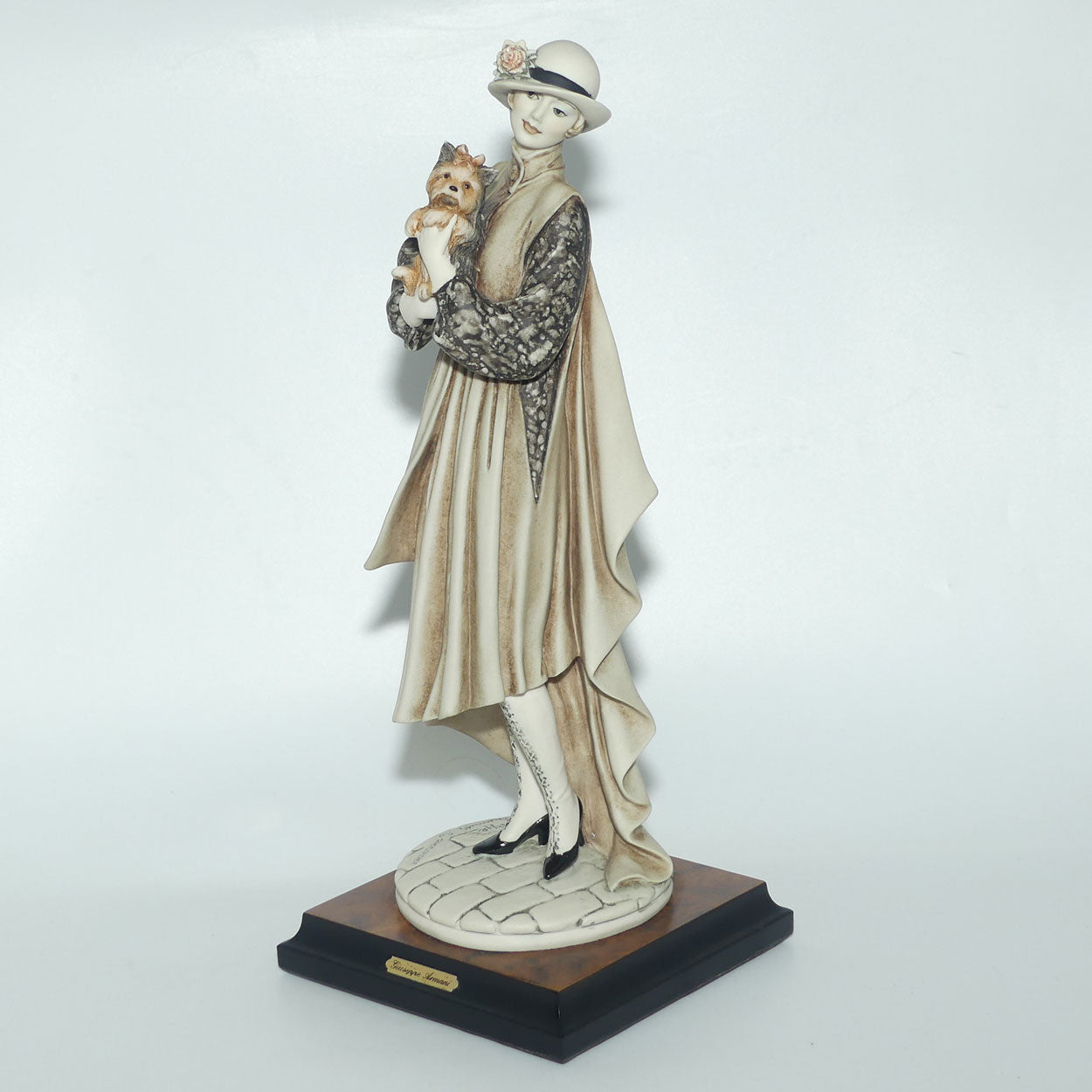 Giuseppe Armani Florence figure | 0468C | Young Lady with Yorkshire Terrier | Boxed