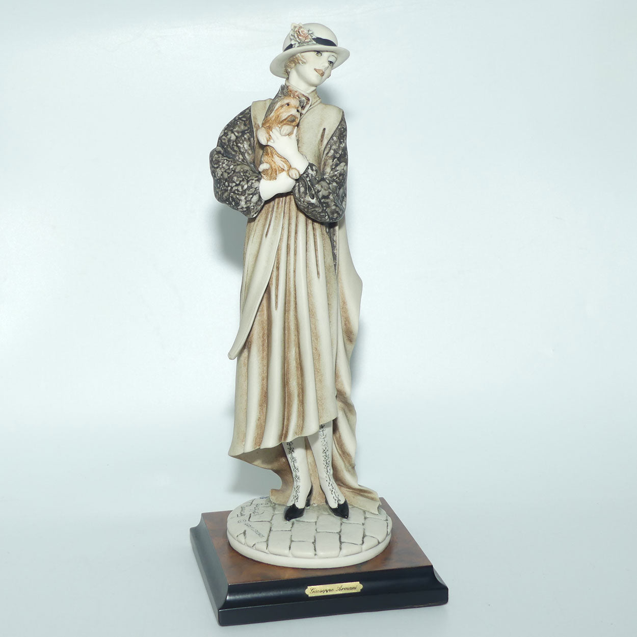 Giuseppe Armani Florence figure | 0468C | Young Lady with Yorkshire Terrier | Boxed