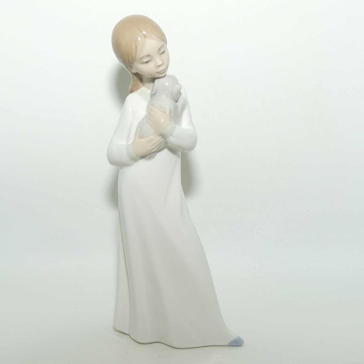 Nao by Lladro figure Girl with Puppy #0563