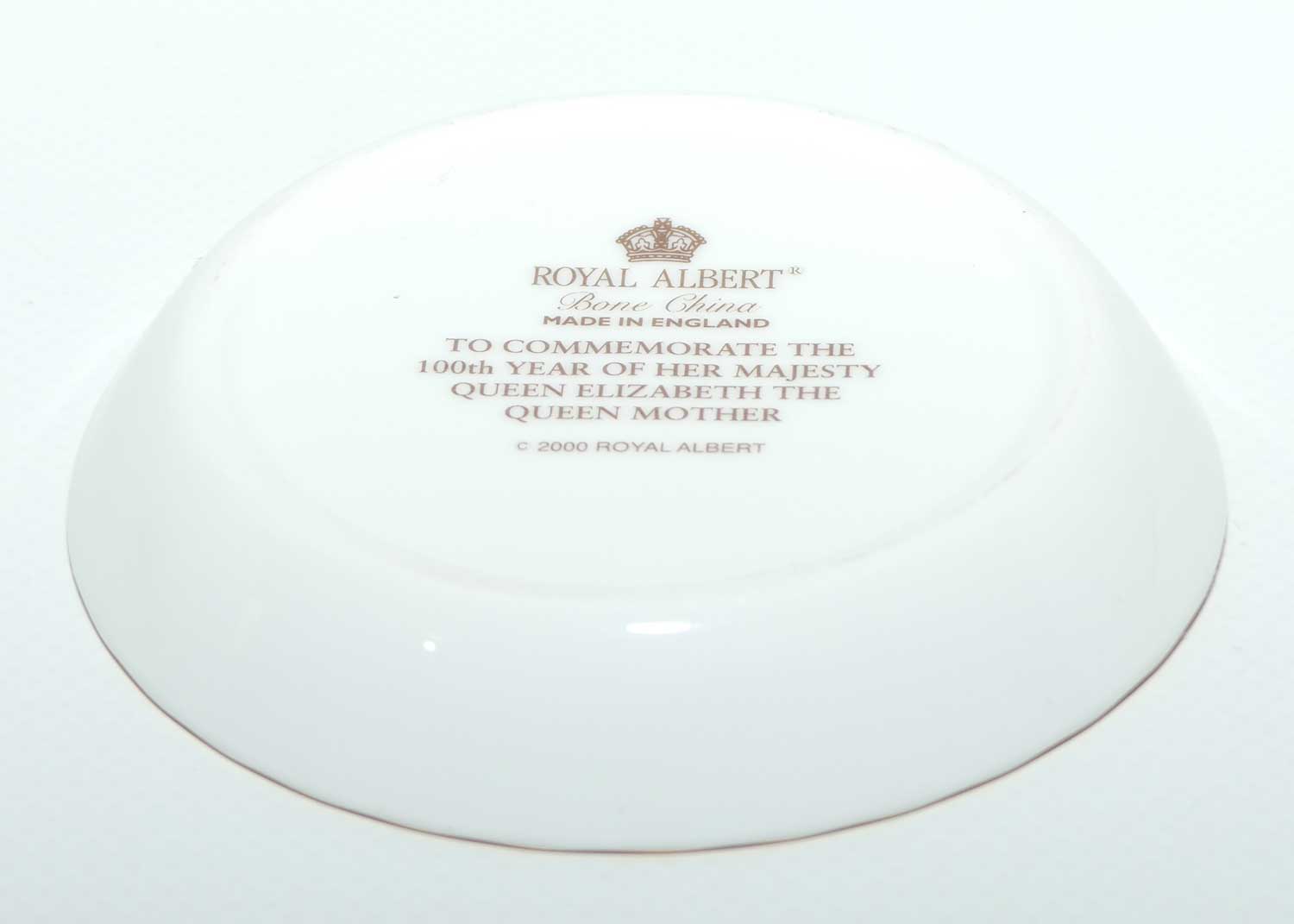 Royal Albert pin dish | 100th Year of H.M. Queen Elizabeth The Queen Mother