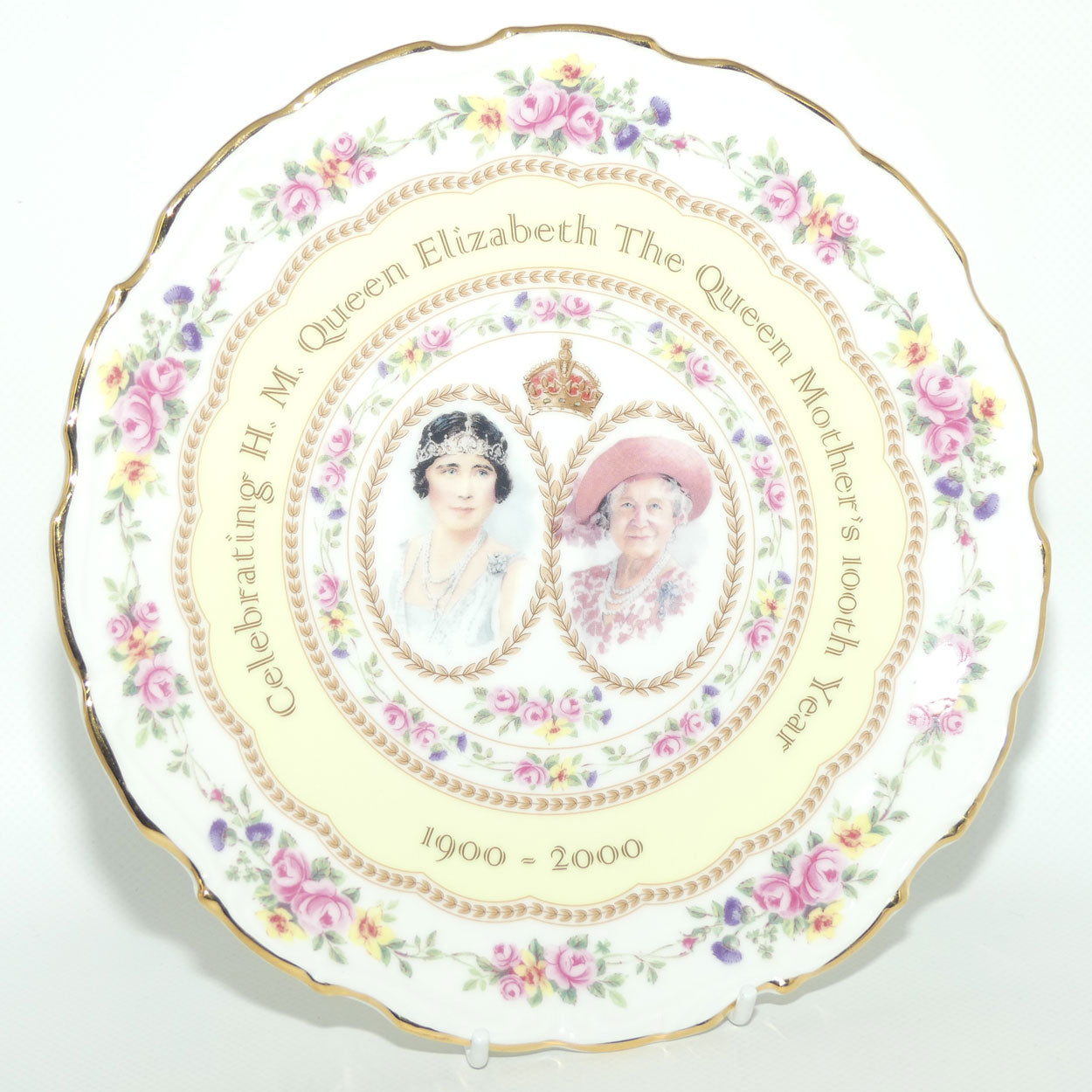 Royal Albert plate | 21cm | 100th Year of H.M. Queen Elizabeth The Queen Mother | boxed