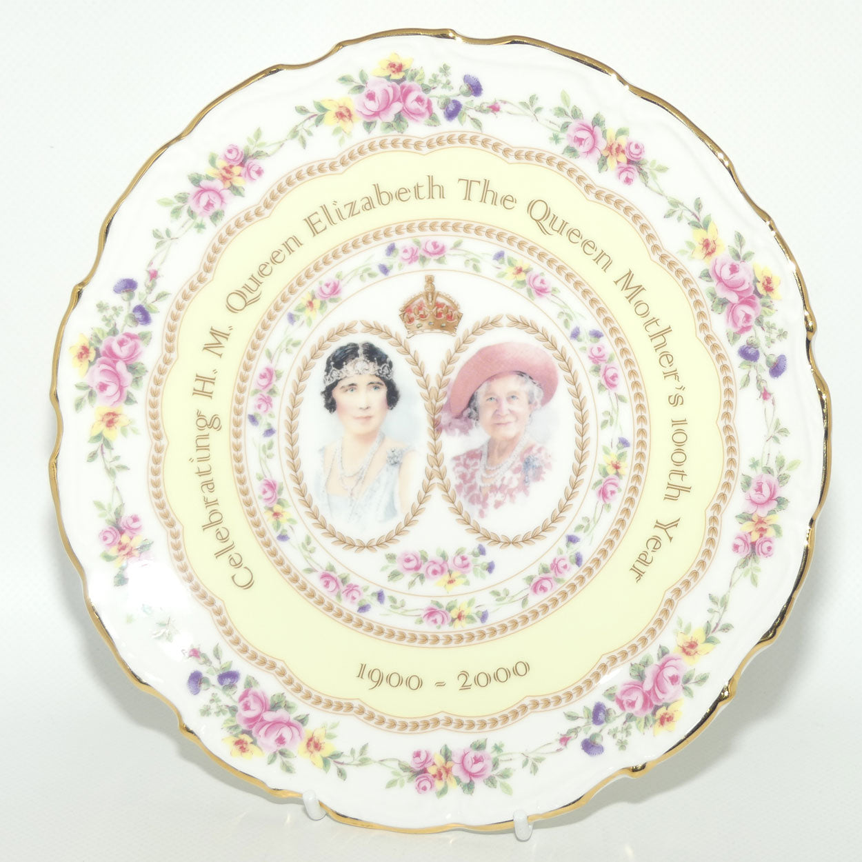 Royal Albert plate | 21cm | 100th Year of H.M. Queen Elizabeth The Queen Mother | boxed