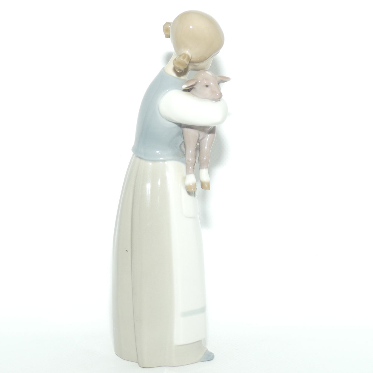 Lladro figure Girl with Lamb | Gloss | #1010