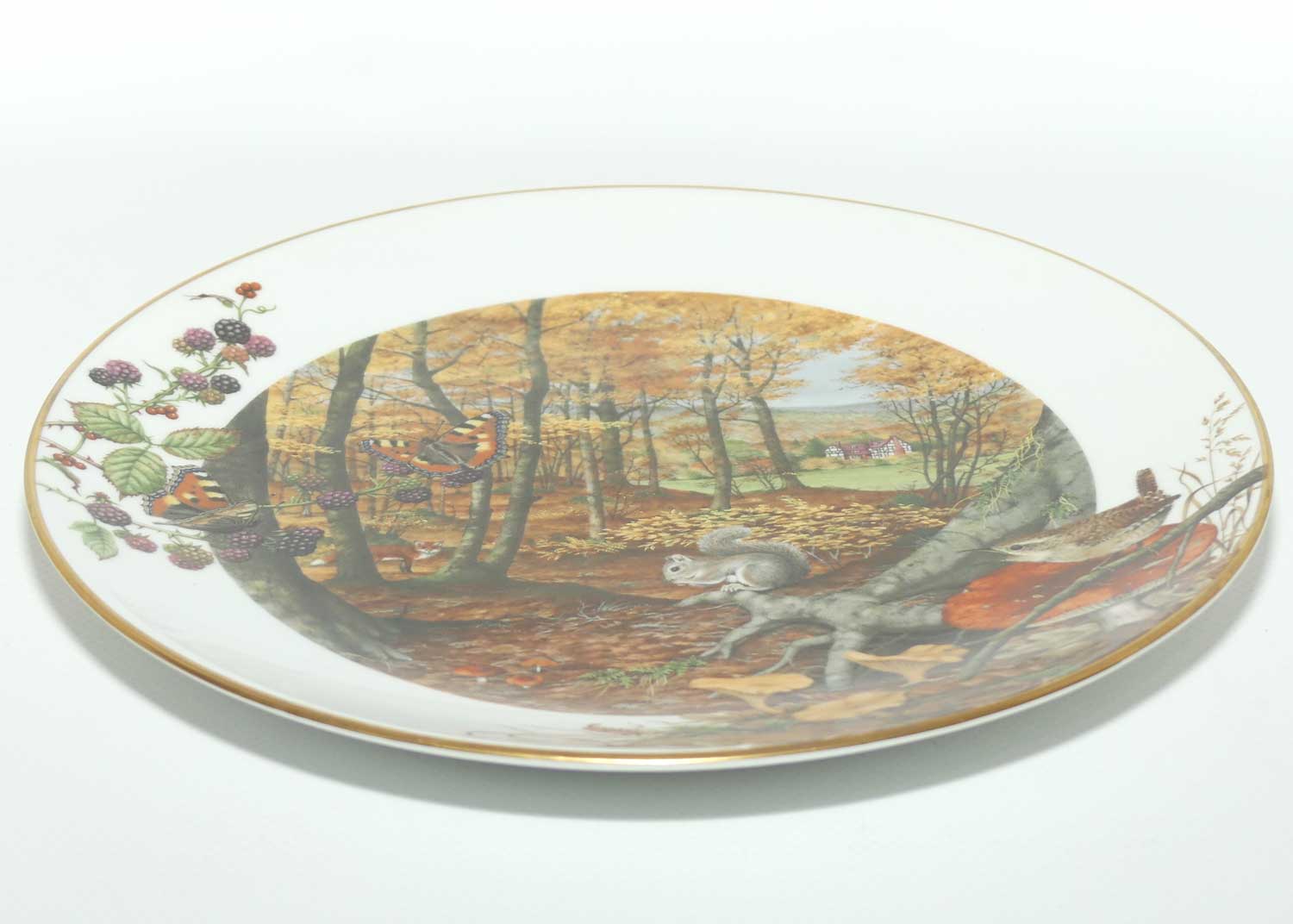 Royal Worcester for Franklin Porcelain | Peter Barnett | Months series | plate #10 | The Colours of Autumn in October