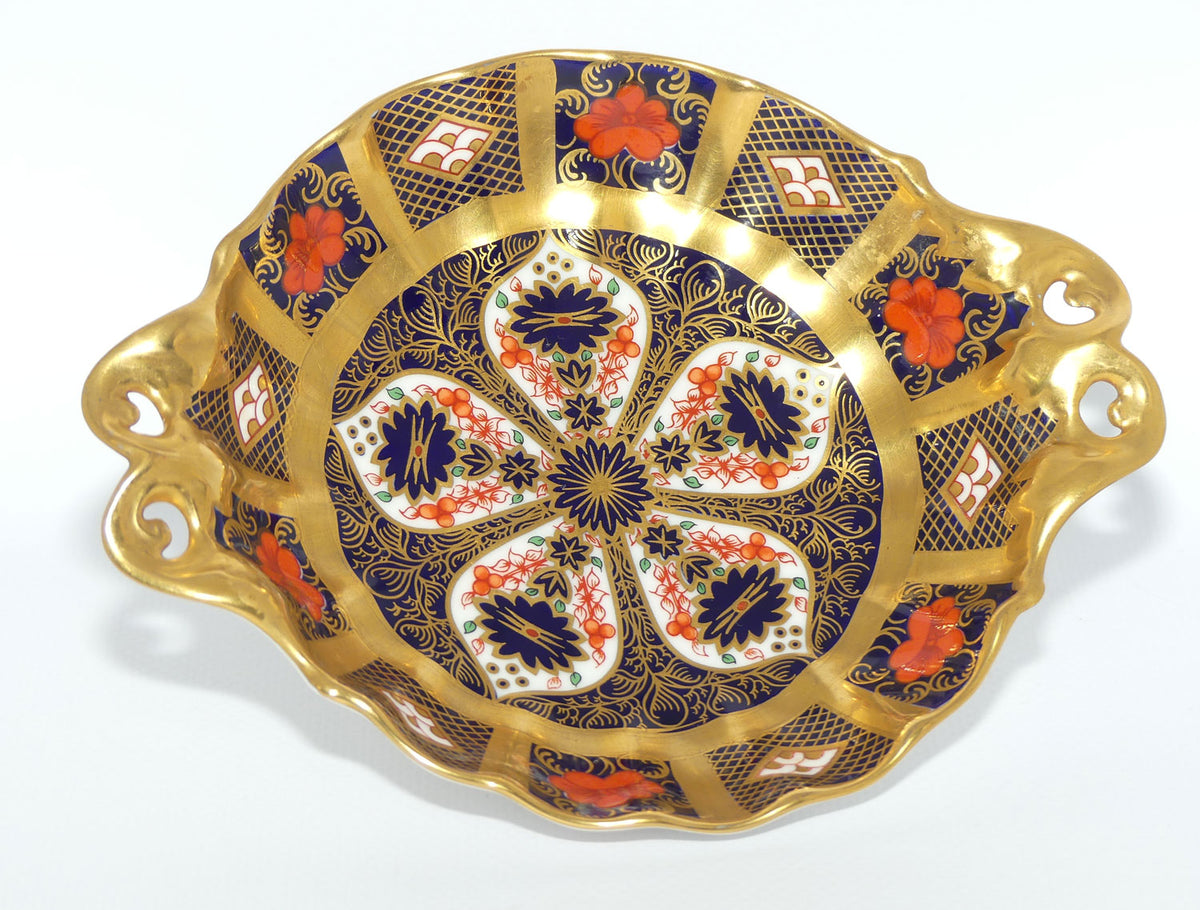 Royal Crown Derby Old Imari 1128 small footed and handled bowl | c.1992