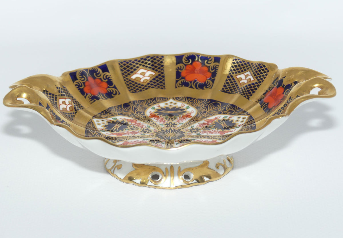Royal Crown Derby Old Imari 1128 small footed and handled bowl | c.1992