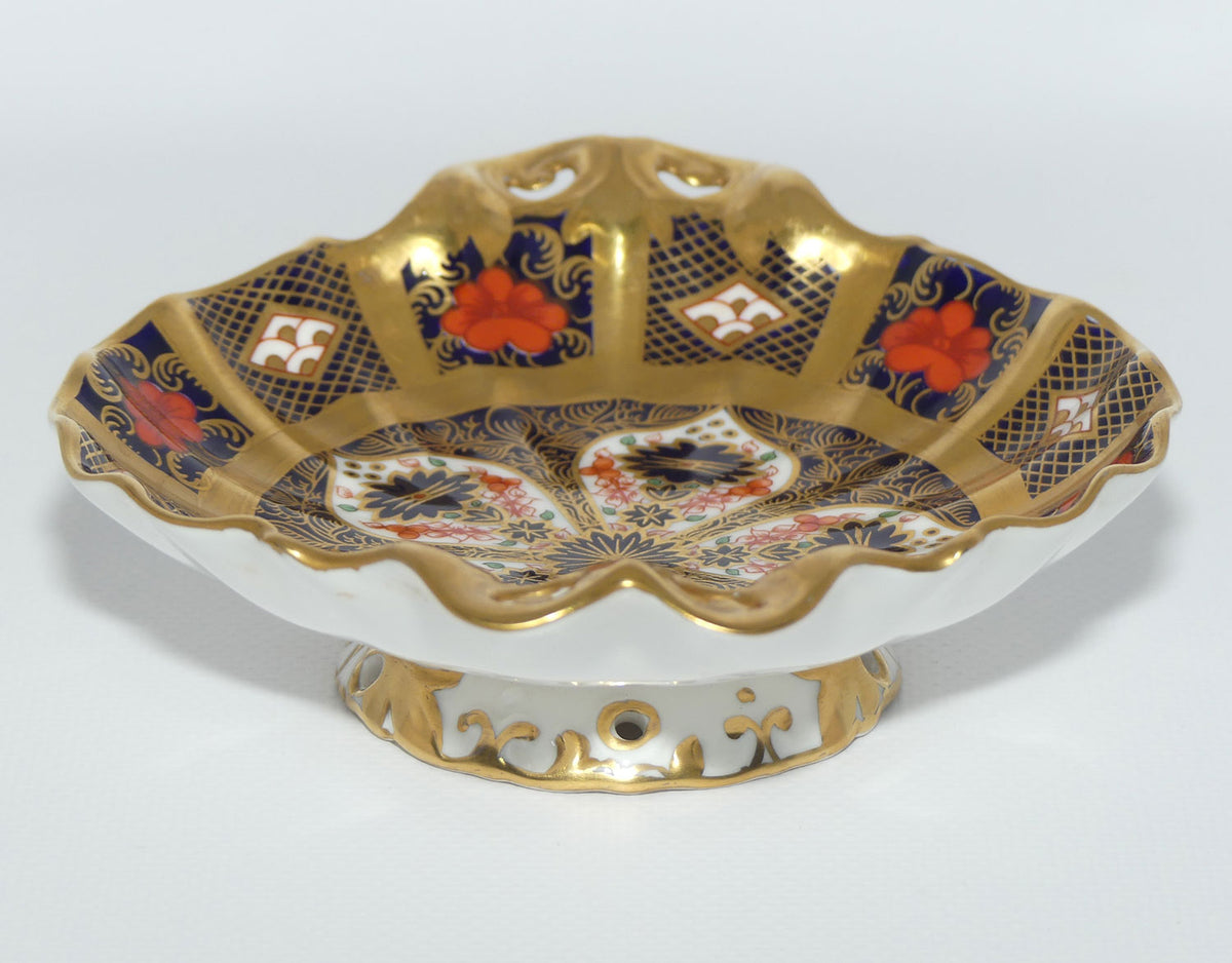 Royal Crown Derby Old Imari 1128 small footed and handled bowl | c.1992