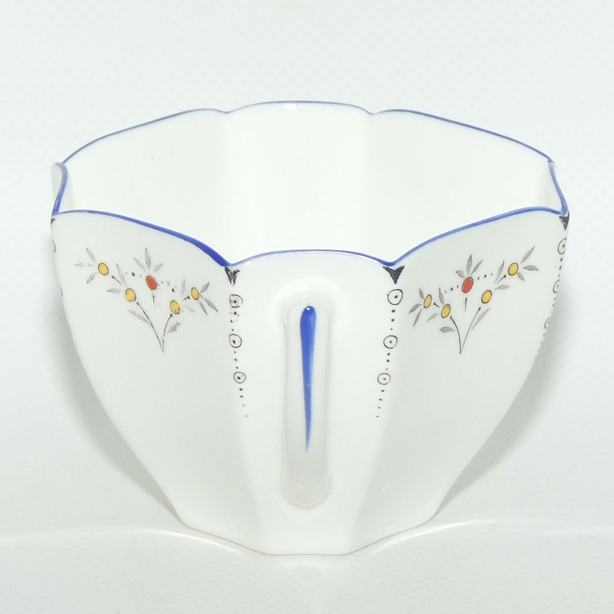 Shelley Queen Anne shape trio | Blue Iris pattern | #11561