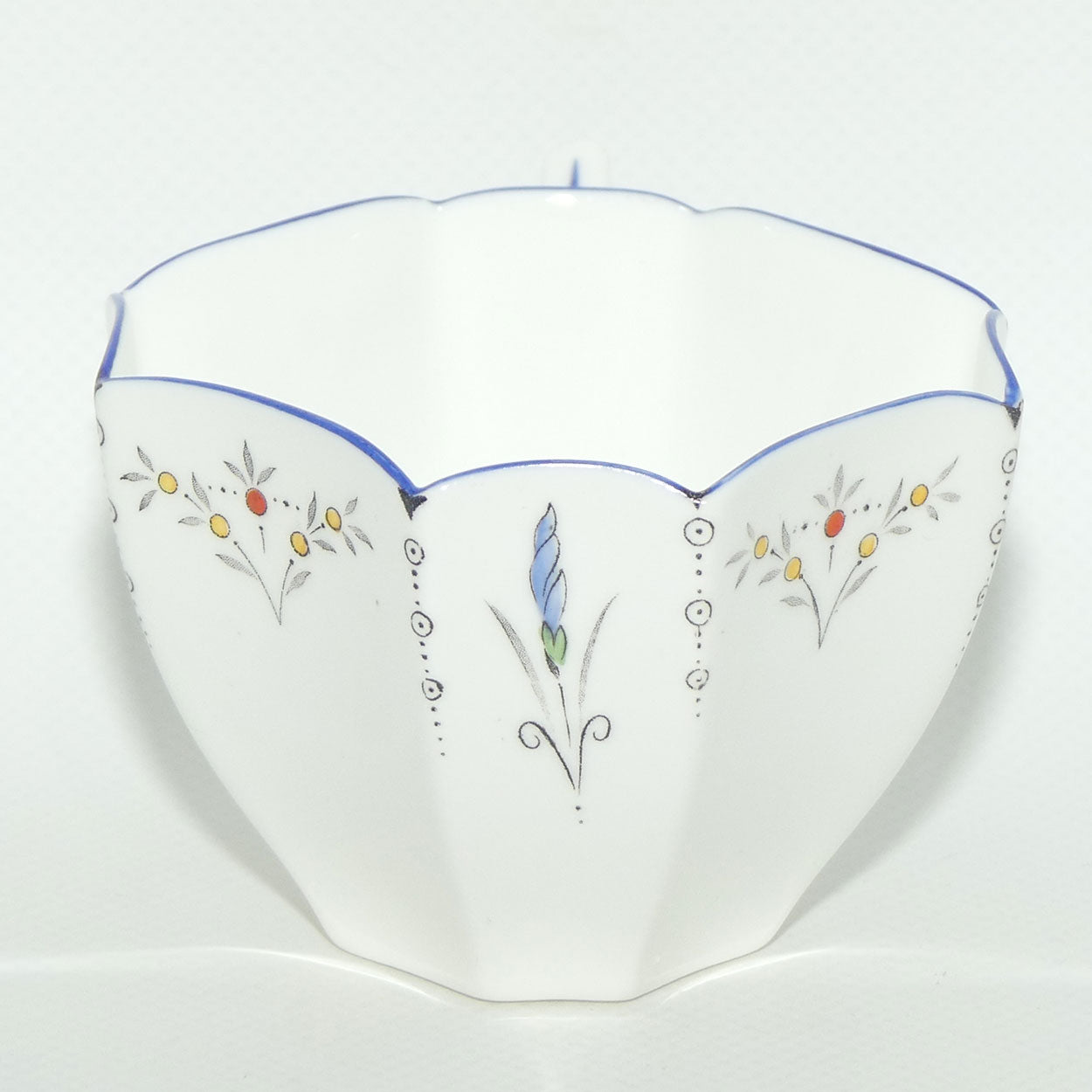 Shelley Queen Anne shape trio | Blue Iris pattern | #11561