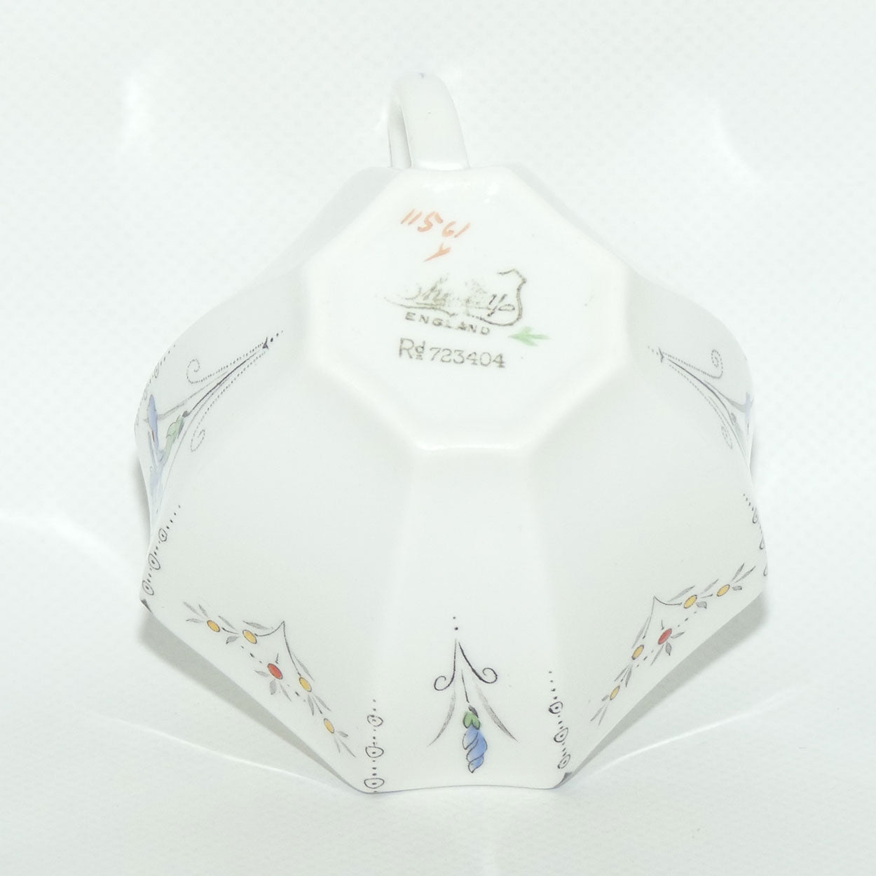 Shelley Queen Anne shape trio | Blue Iris pattern | #11561