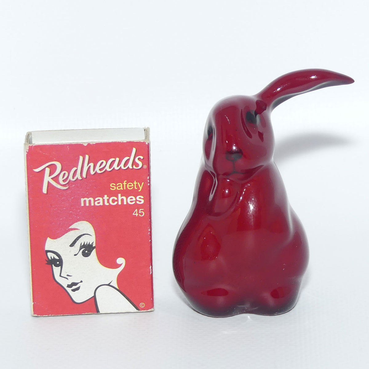 #1165 Royal Doulton Flambe figure Lop-Eared Rabbit | Small | signed