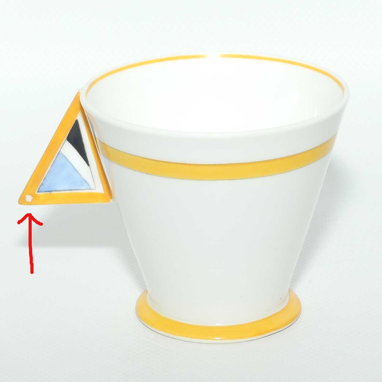 Shelley Mode shape Yellow and Blue J pattern trio | Pure Art Deco | 11778