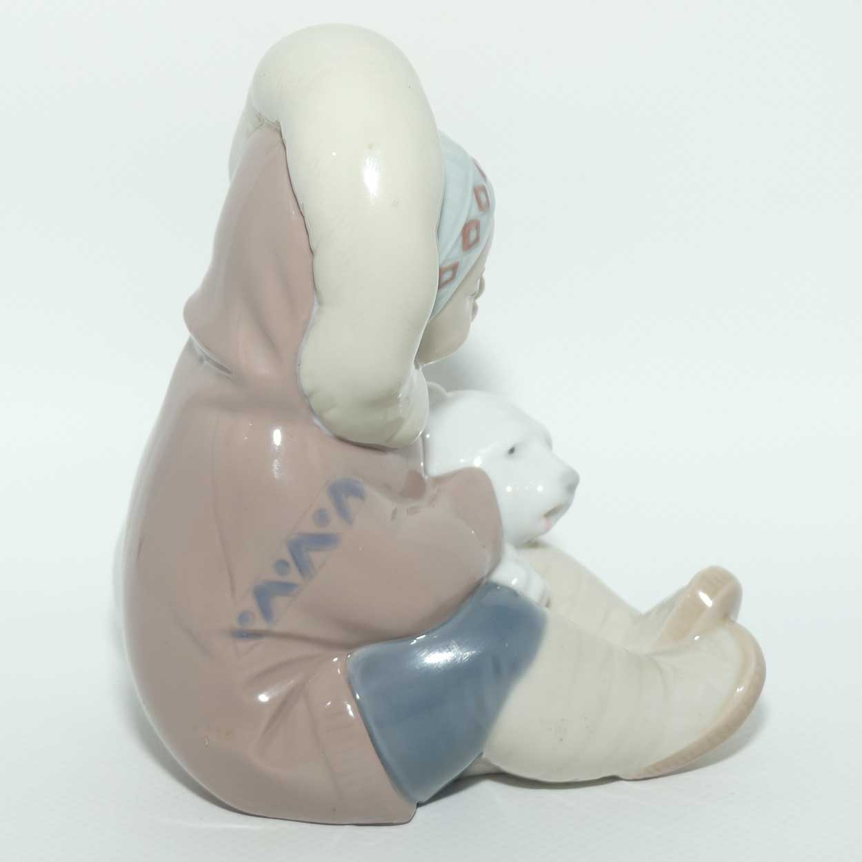Lladro figure Eskimo | Eskimo Child with Polar Bear| #1195 | #4