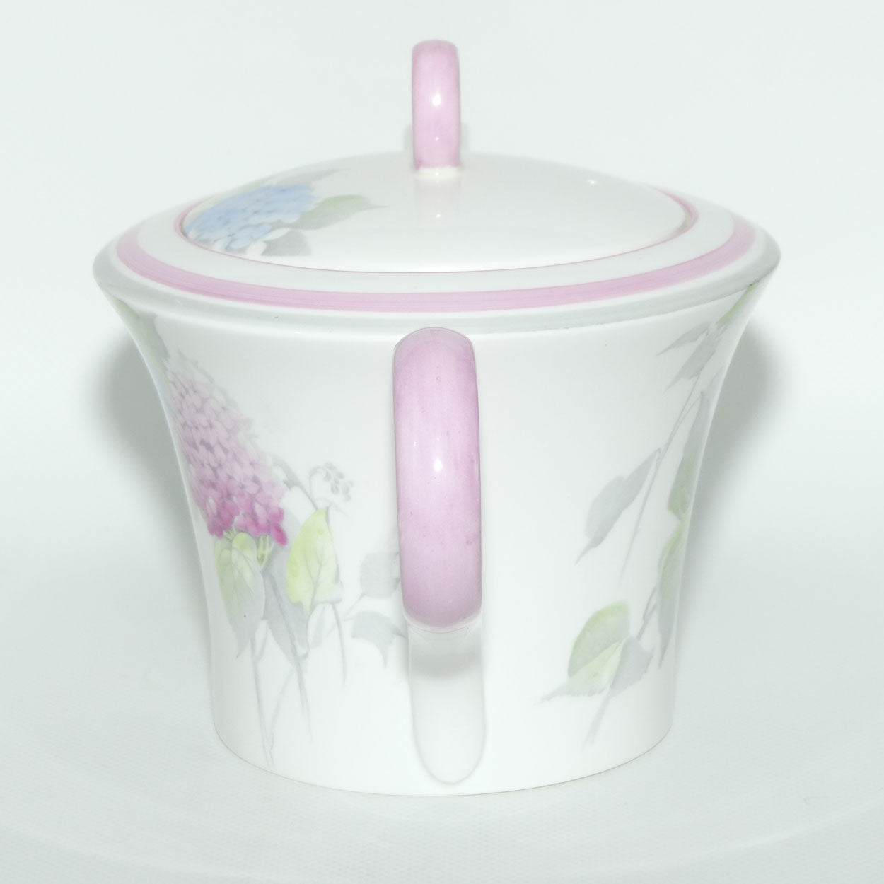 Shelley Regent shape Lilac pattern tea pot | Pink and Blue | 12385