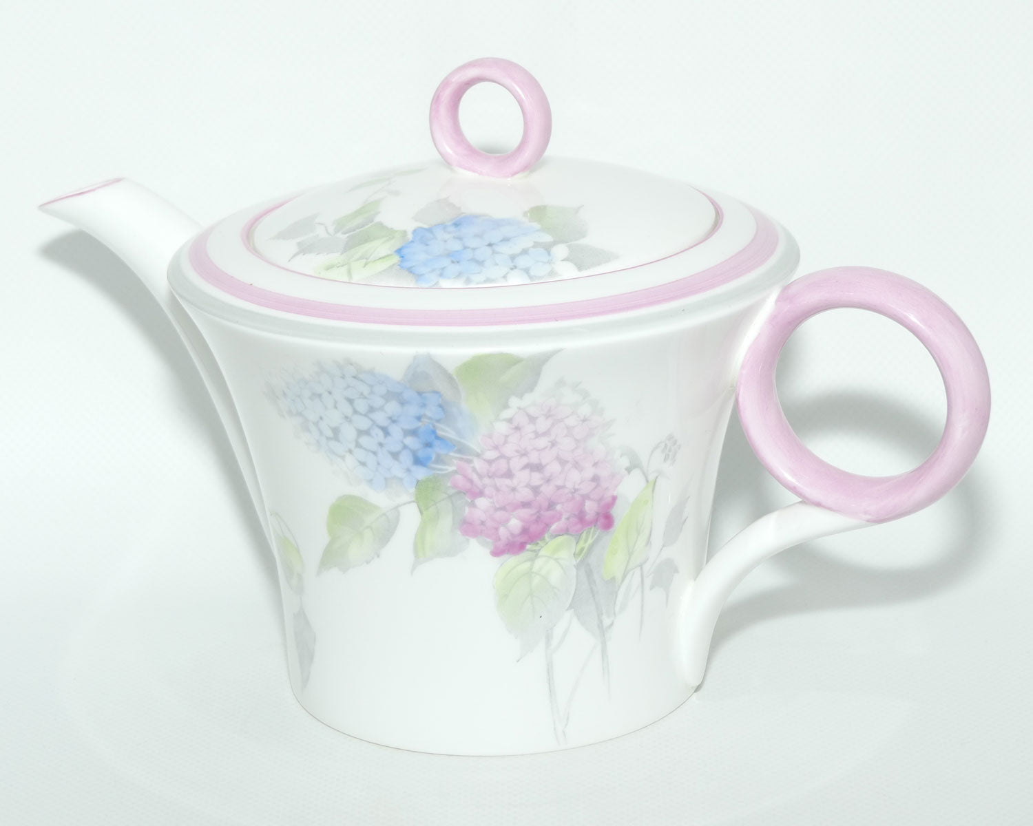 Shelley Regent shape Lilac pattern tea pot | Pink and Blue | 12385