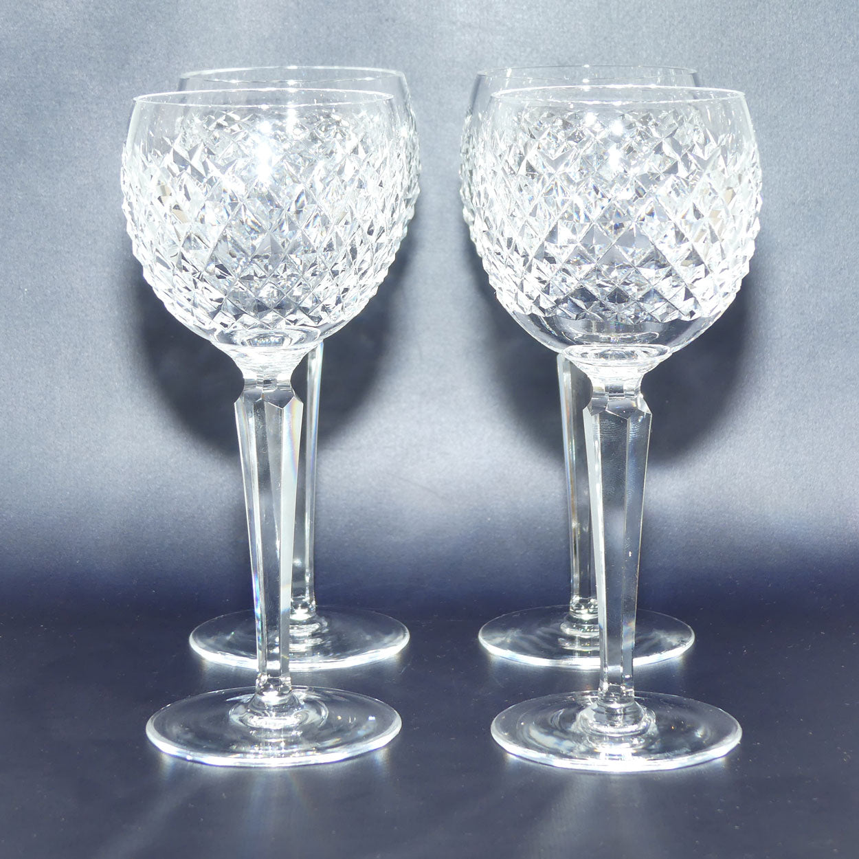 Waterford Crystal Alana pattern set of 4 Hock Wine Glasses | 125ml