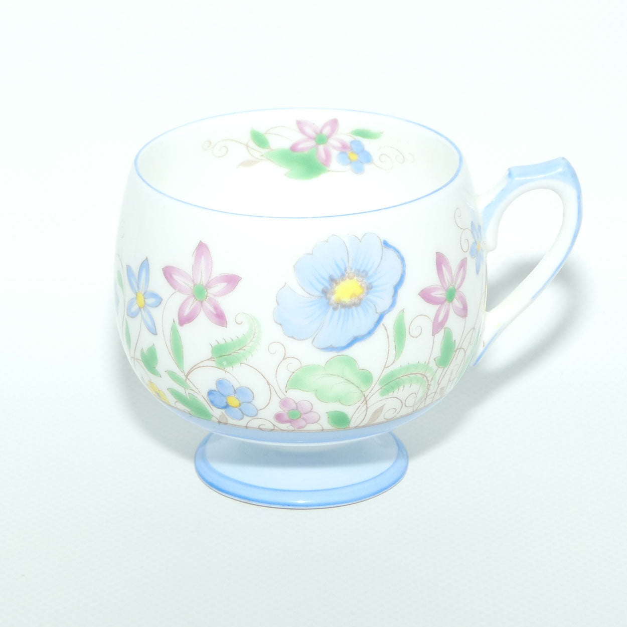 Shelley Kent shape Blue Anemone trio | Blue trim | H12606
