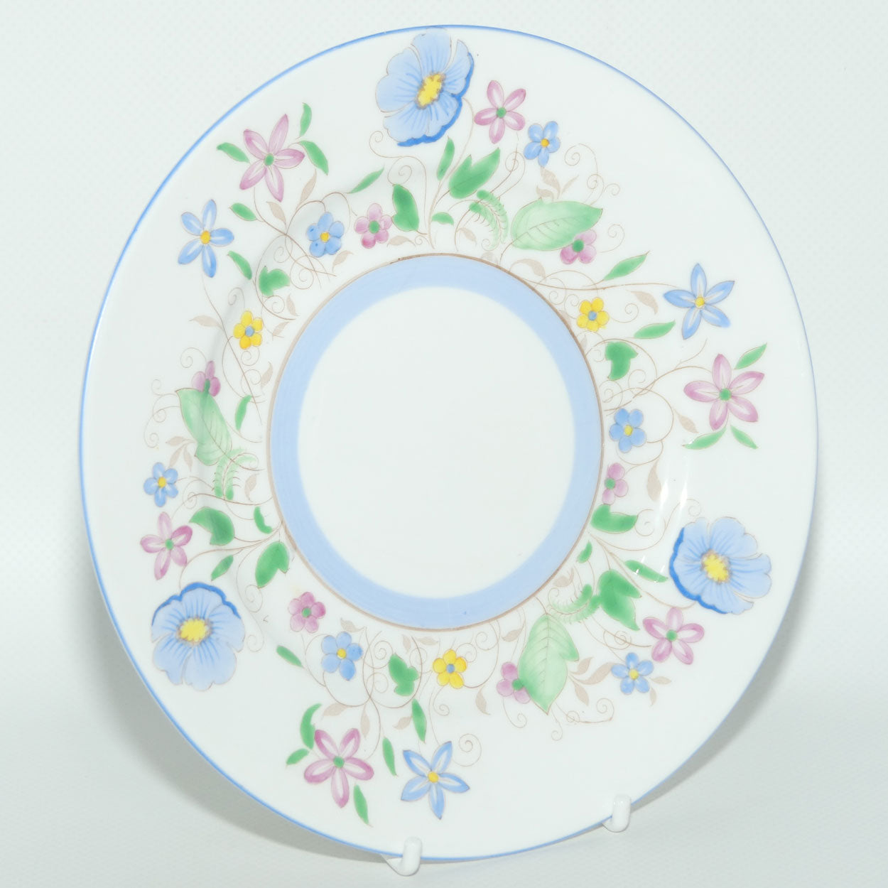 Shelley Kent shape Blue Anemone trio | Blue trim | H12606