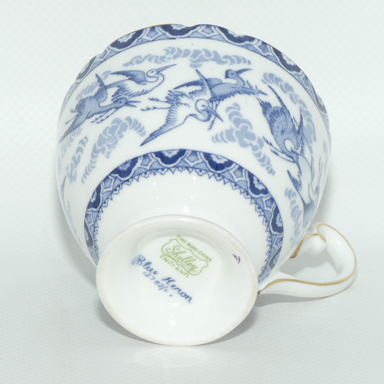 Shelley Ripon shape Blue Storks pattern trio | Small size | 12782