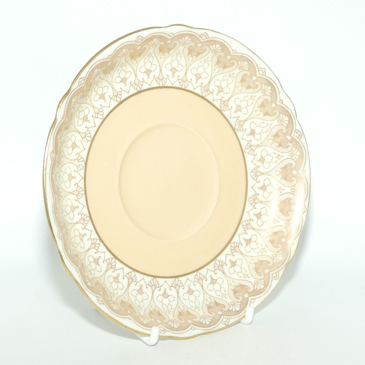 Shelley Henley shape Salmon Pink and Patterned Gilt trio | 12839/2