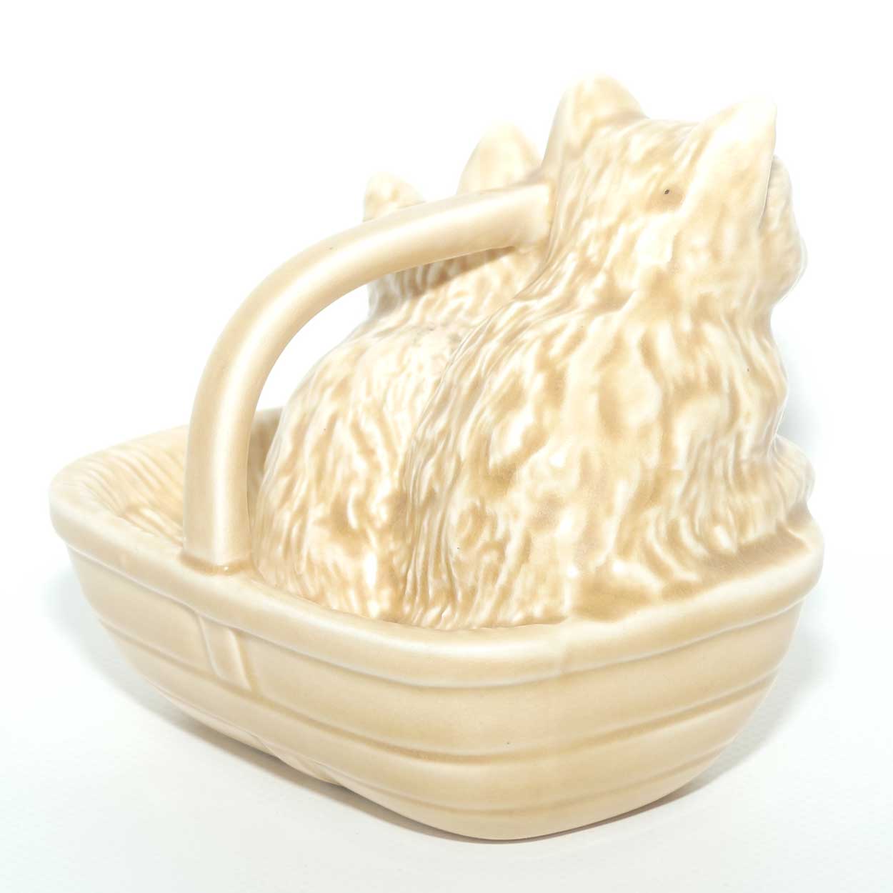 SylvaC #1296 | Kittens in Basket | Light Brown