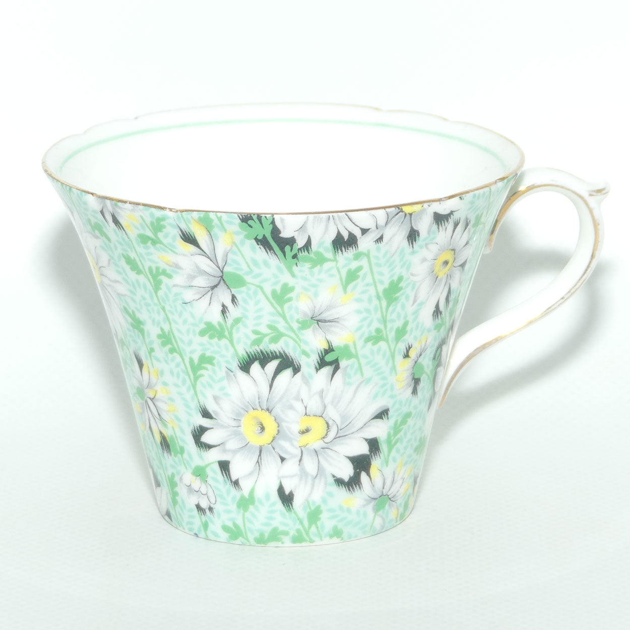 Shelley New Regent shape Green Daisy Chintz trio | 13206