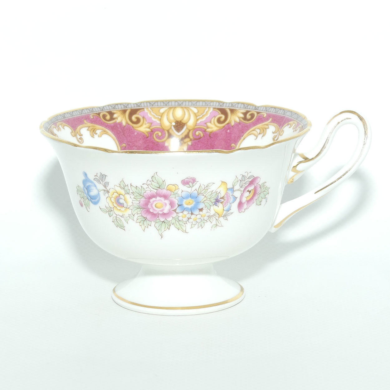 Shelley Gainsborough shape Sheraton pattern trio | Red with Gold | 13289