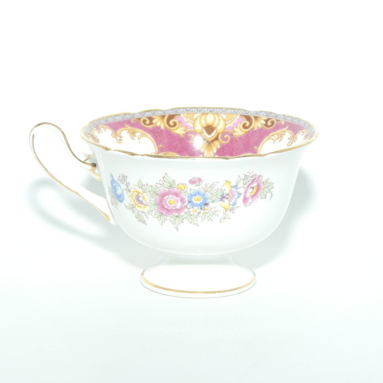 Shelley Gainsborough shape Sheraton pattern trio | Red with Gold | 13289