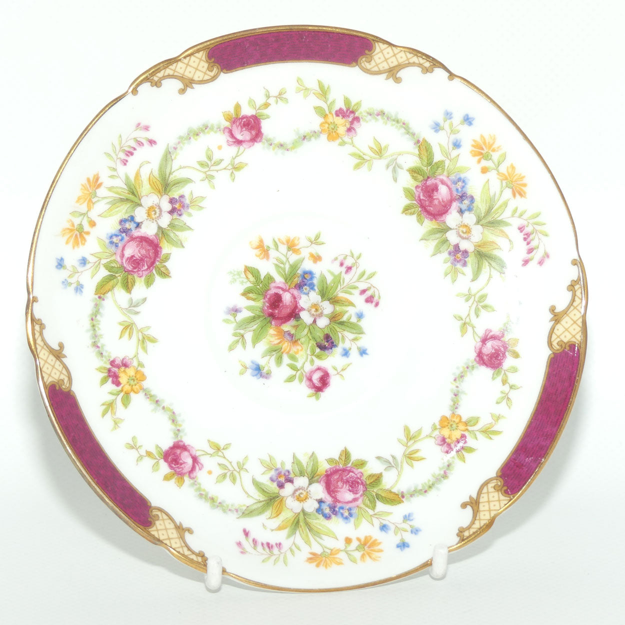 Shelley Dubarry pattern saucer | 13395 | 14.5cm diam