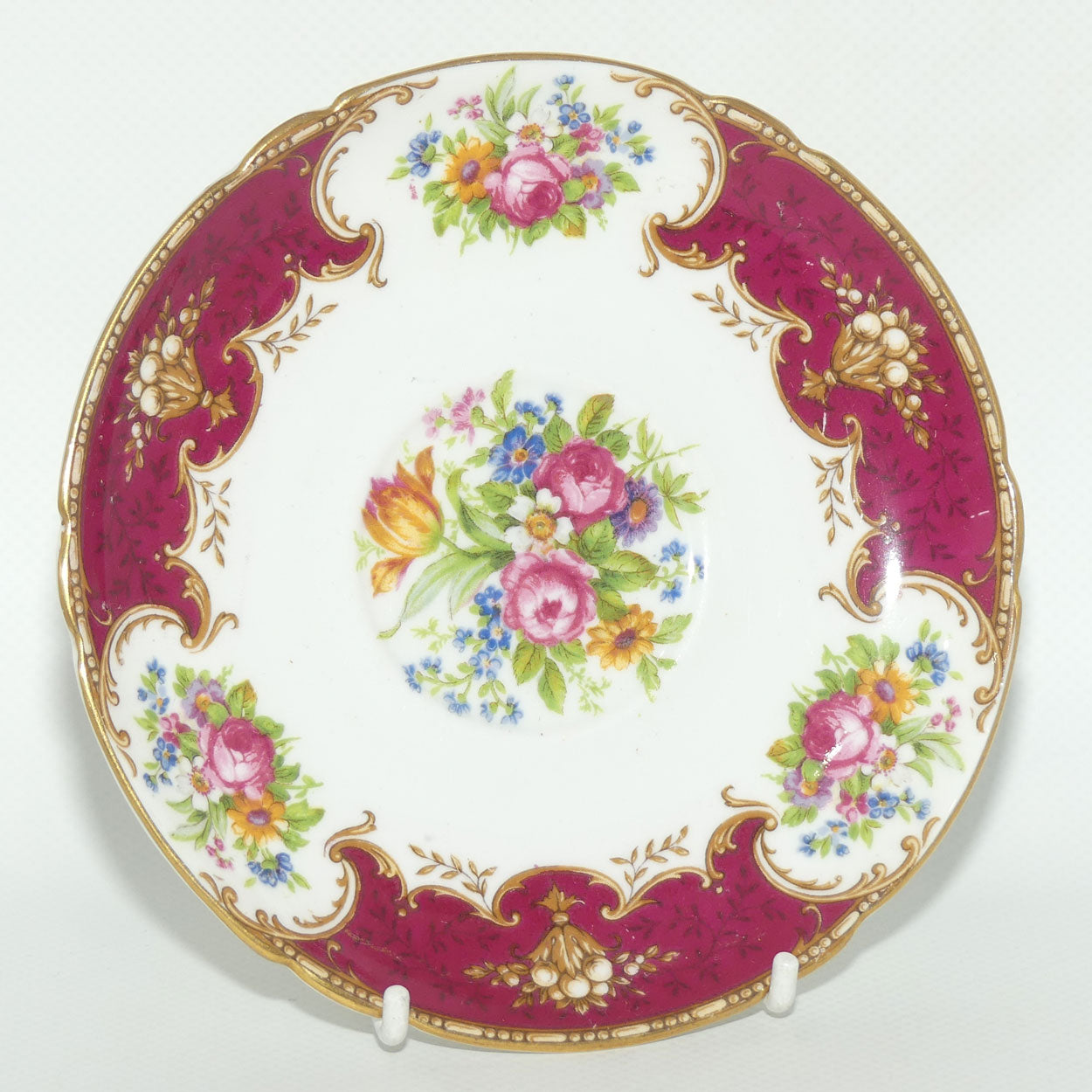 Shelley Duchess pattern tea saucer | 13401 | 14.2cm diam
