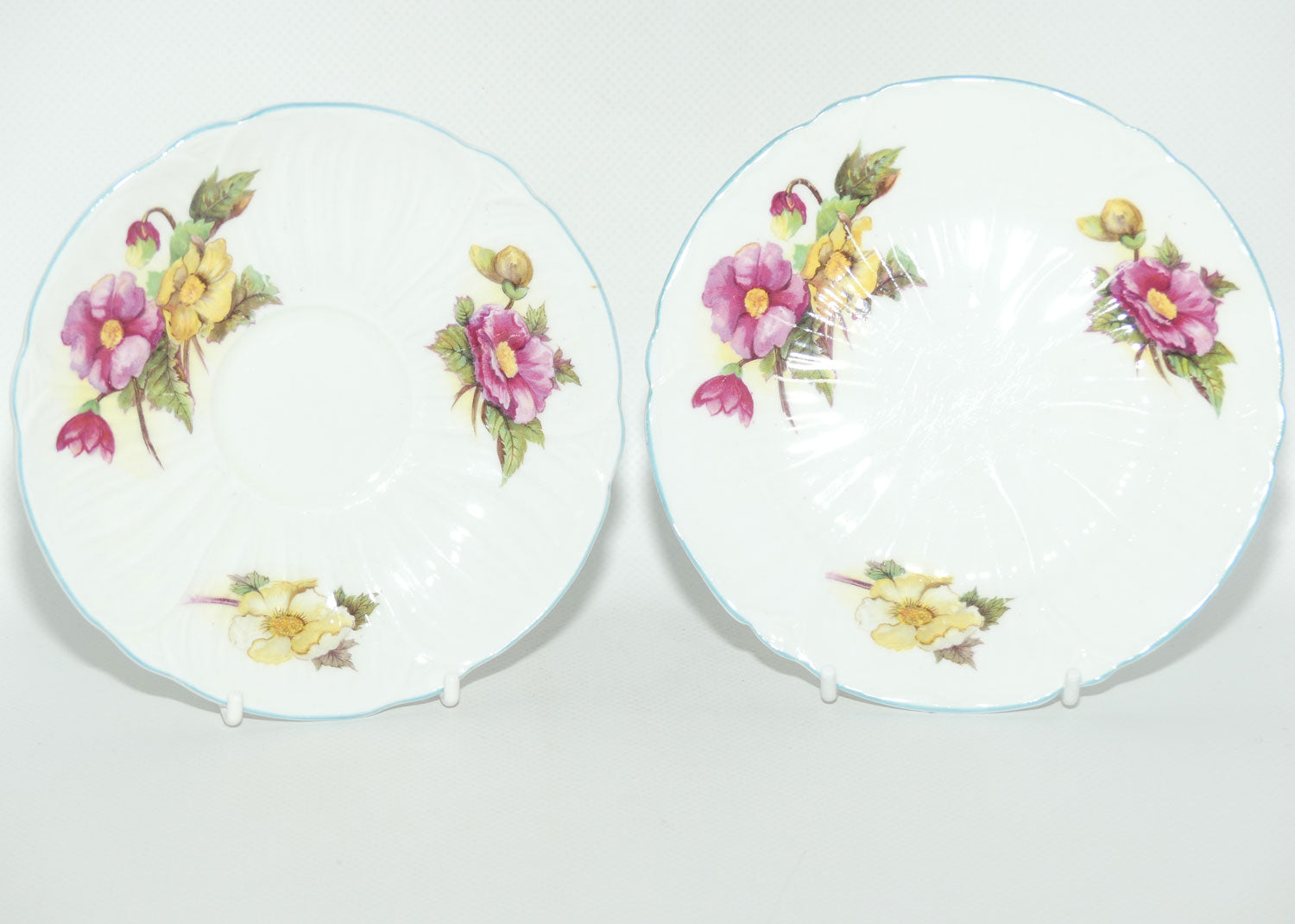 Shelley Oleander shape Begonia pattern trio | 13427