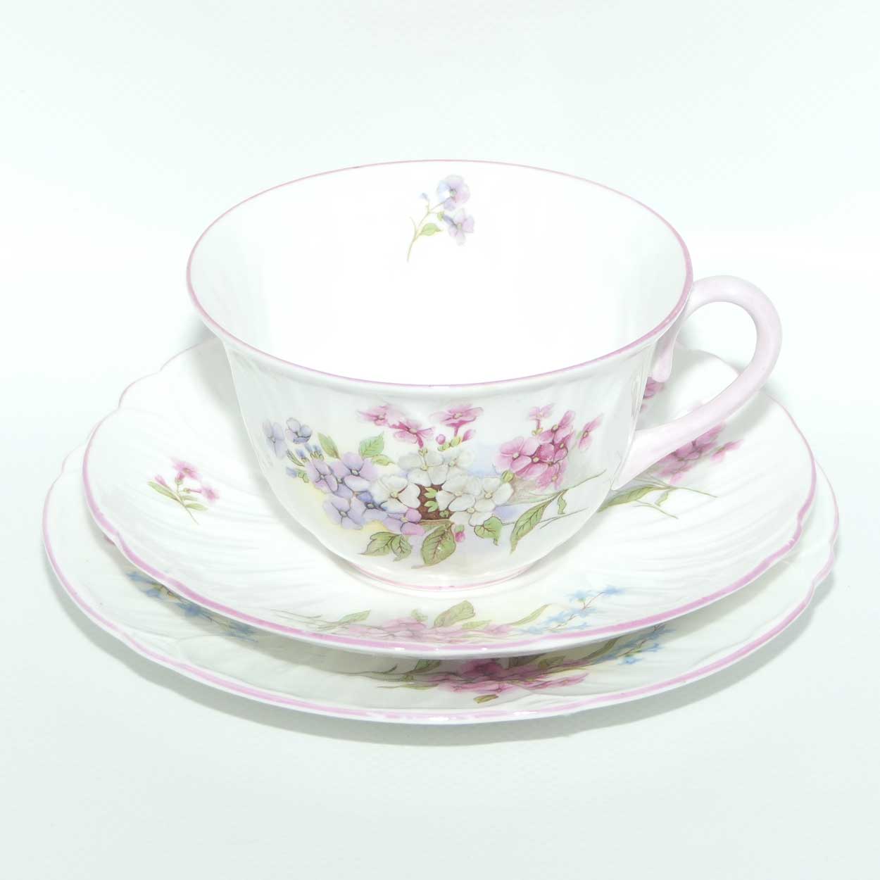 Shelley Oleander shape Stocks trio | 13428 | Pink trim