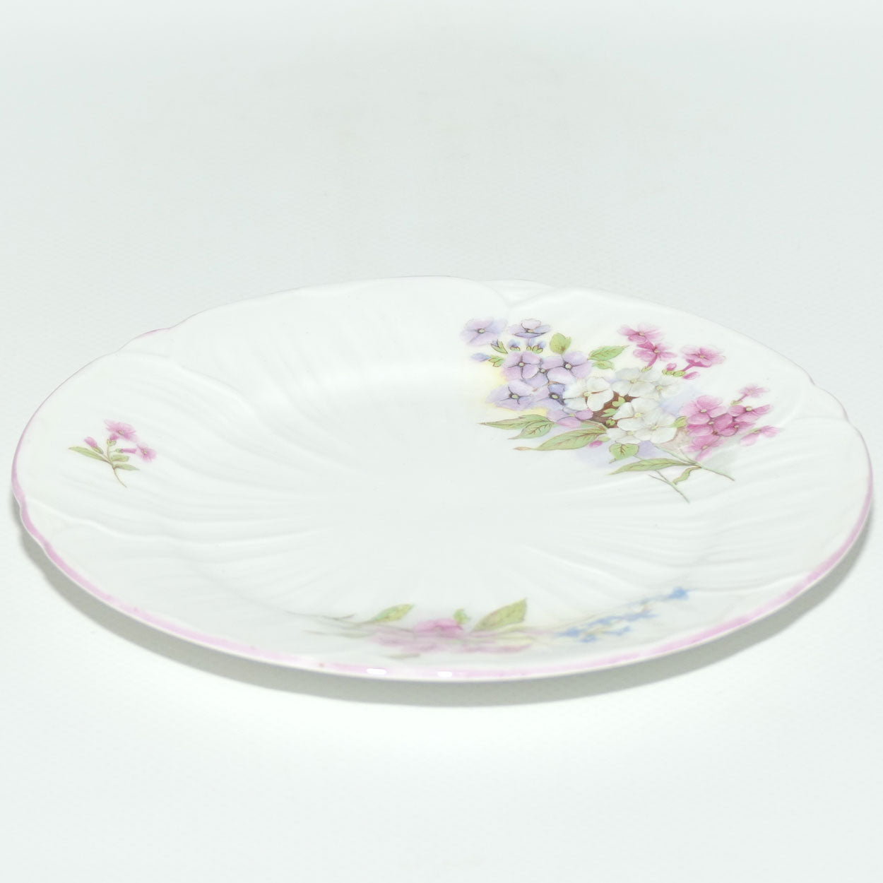 Shelley Oleander shape Stocks pattern tea plate | 13428 | 15.3cm diam