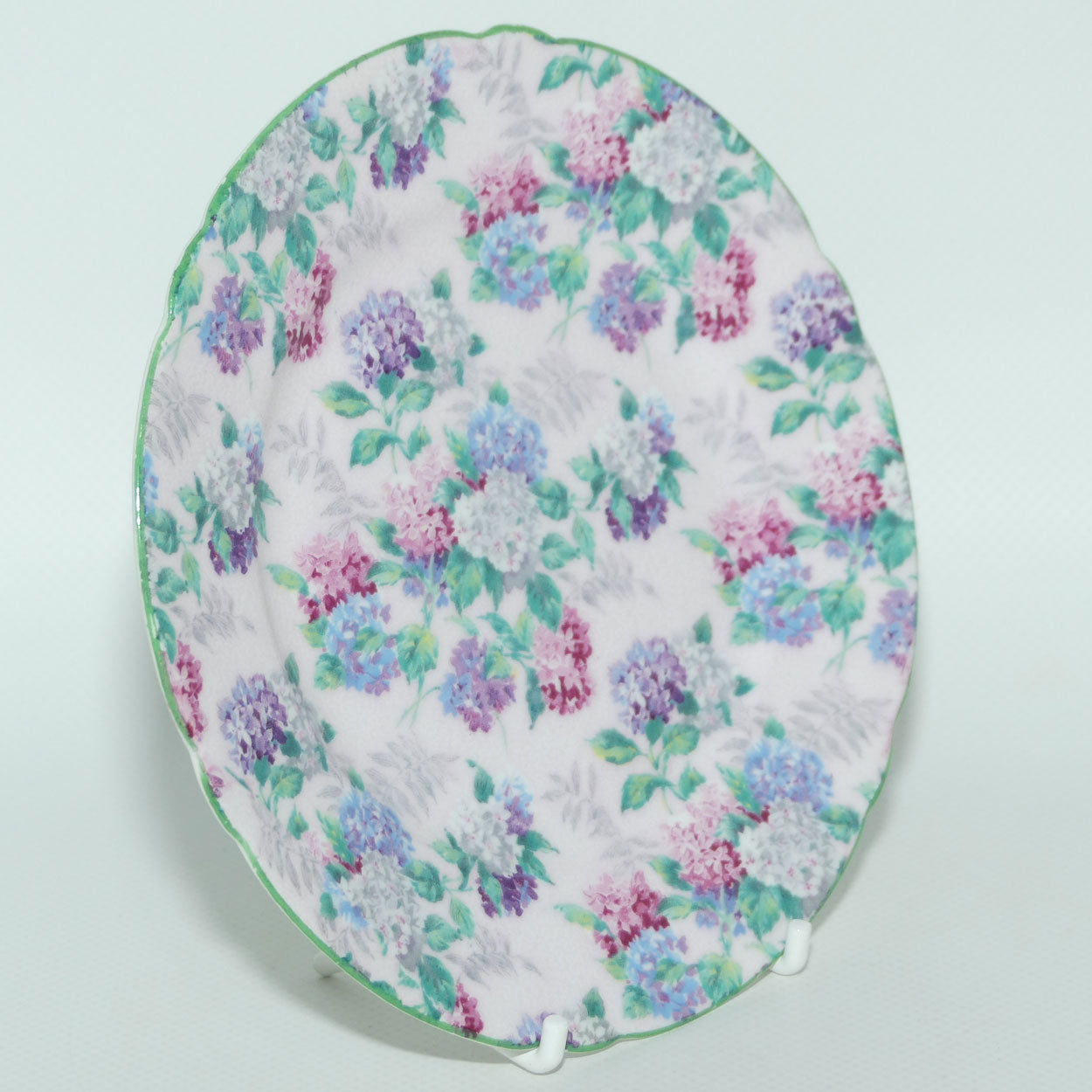 Shelley Richmond shape Summer Glory trio | Pink Ground | Green Wash and Trim | 13456
