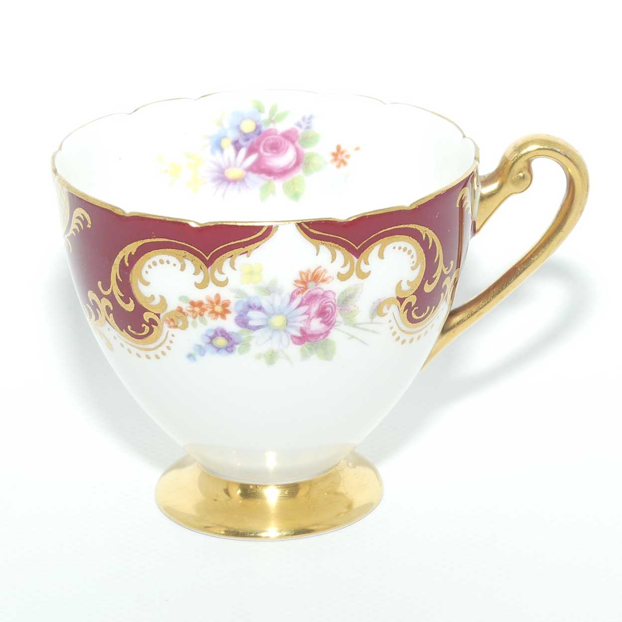 Shelley Ripon shape trio | Georgian and Gilt Patches pattern | #13490