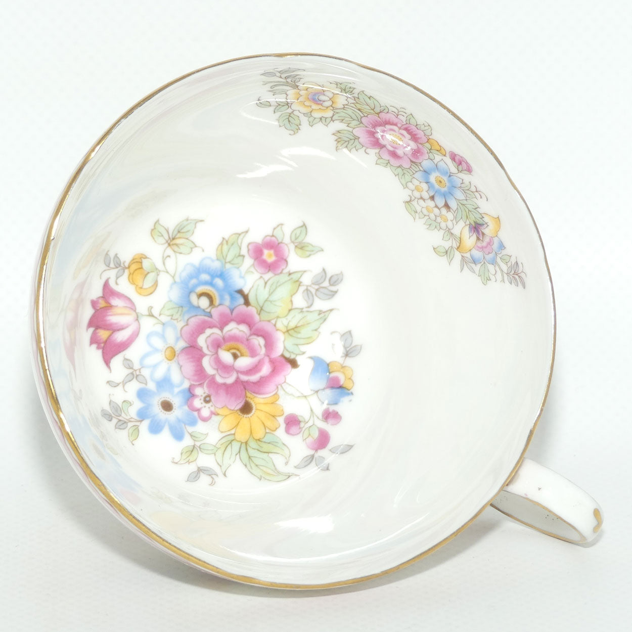 Shelley Henley shape Pompadour pattern with Gilt trim trio | 13516