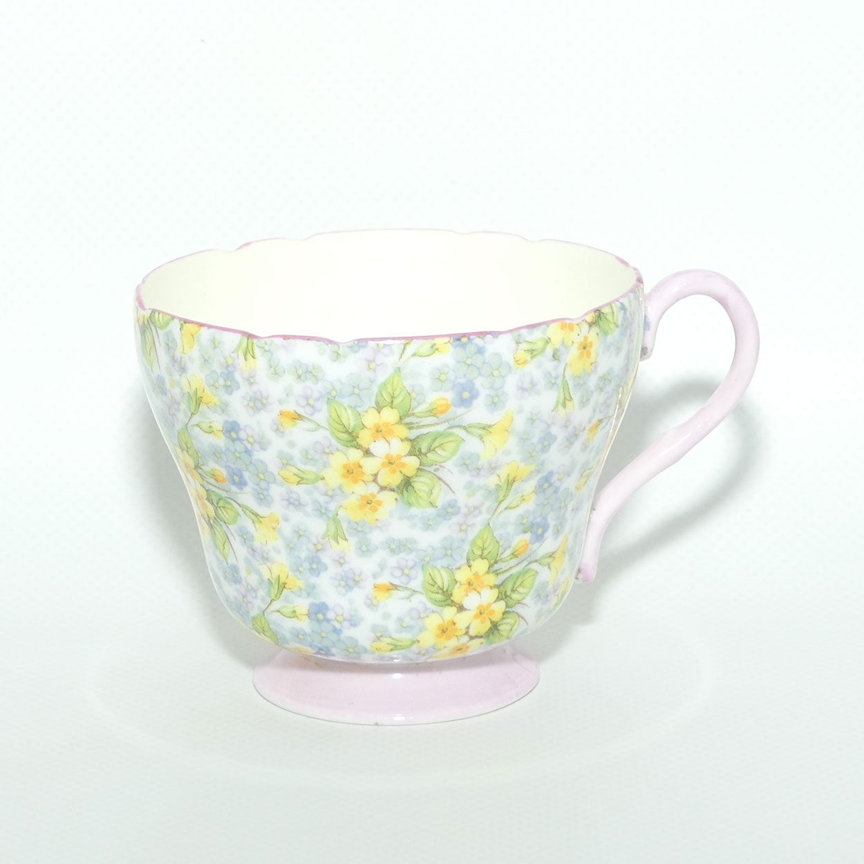 Shelley Richmond shape Primrose Chintz trio | Pink trim | 13587