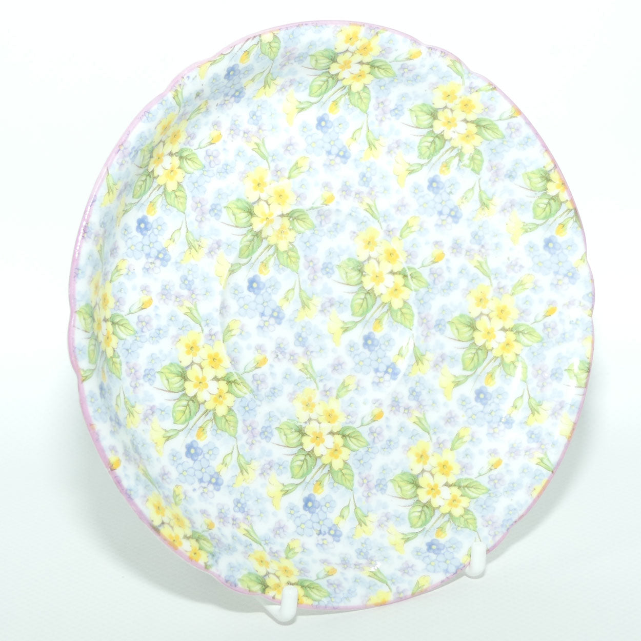 Shelley Richmond shape Primrose Chintz trio | Pink trim | 13587