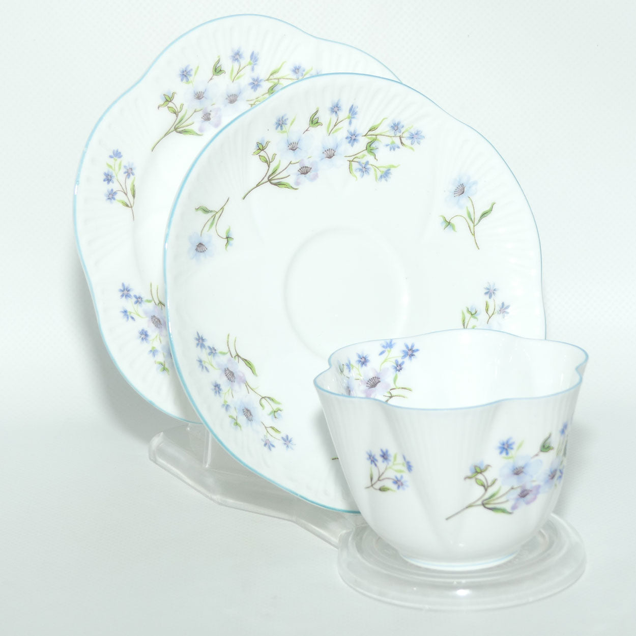 Shelley Dainty shape Blue Rock trio | 13591