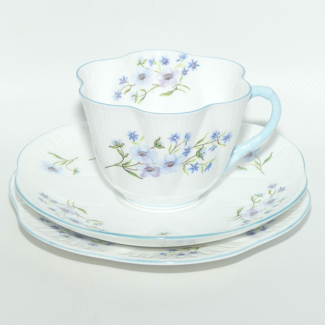 Shelley Dainty shape Blue Rock trio | 13591