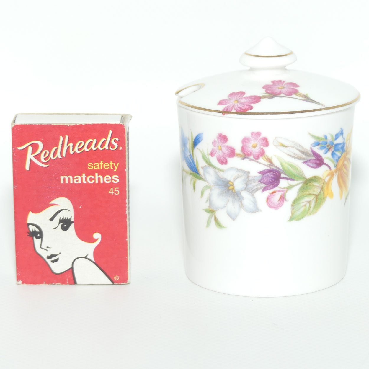 Shelley Spring Bouquet pattern lidded pot | 13651