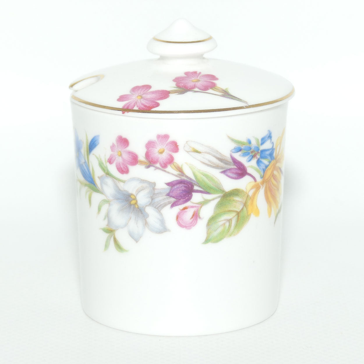 Shelley Spring Bouquet pattern lidded pot | 13651