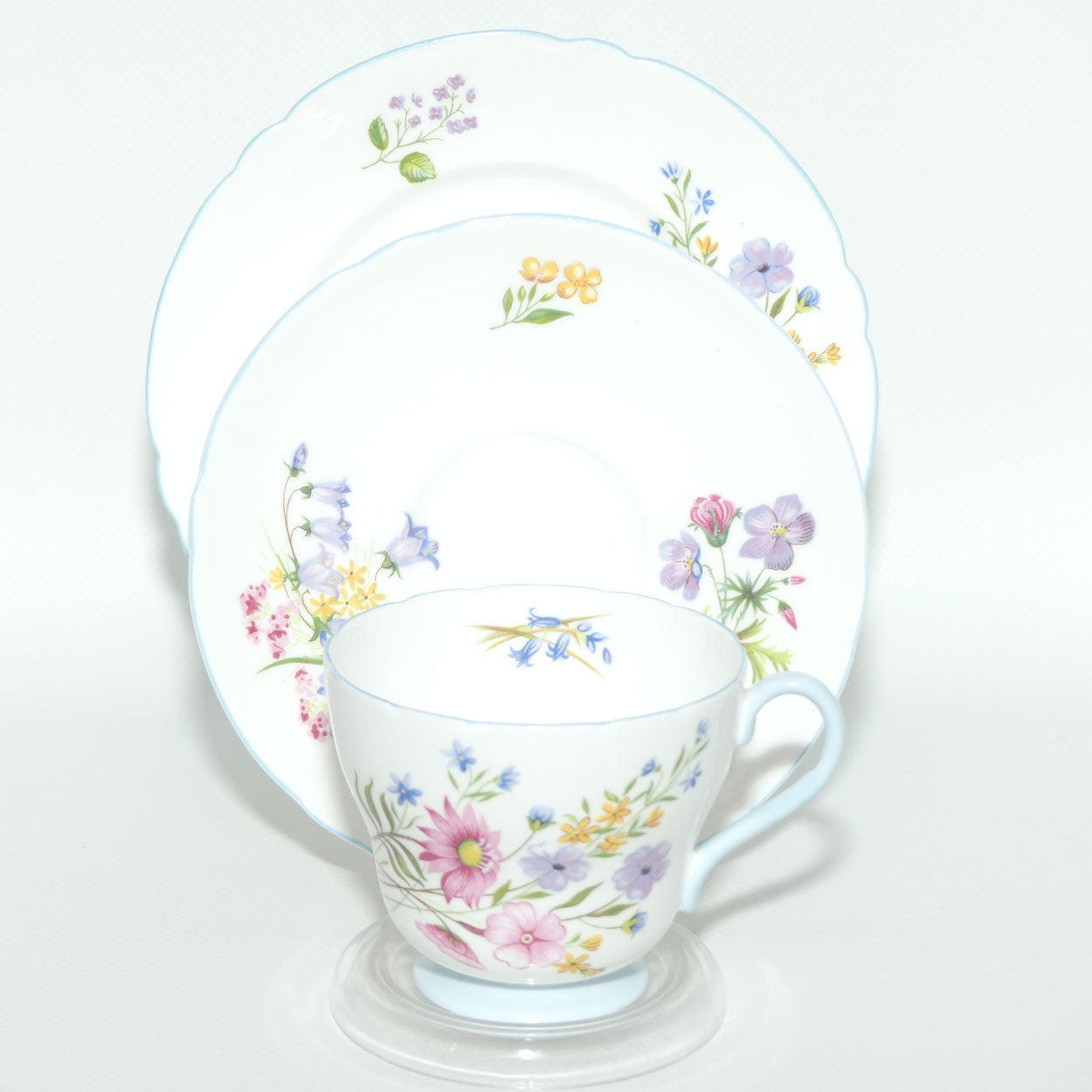 Shelley Richmond shape Wildflowers trio | Blue trim | 13668
