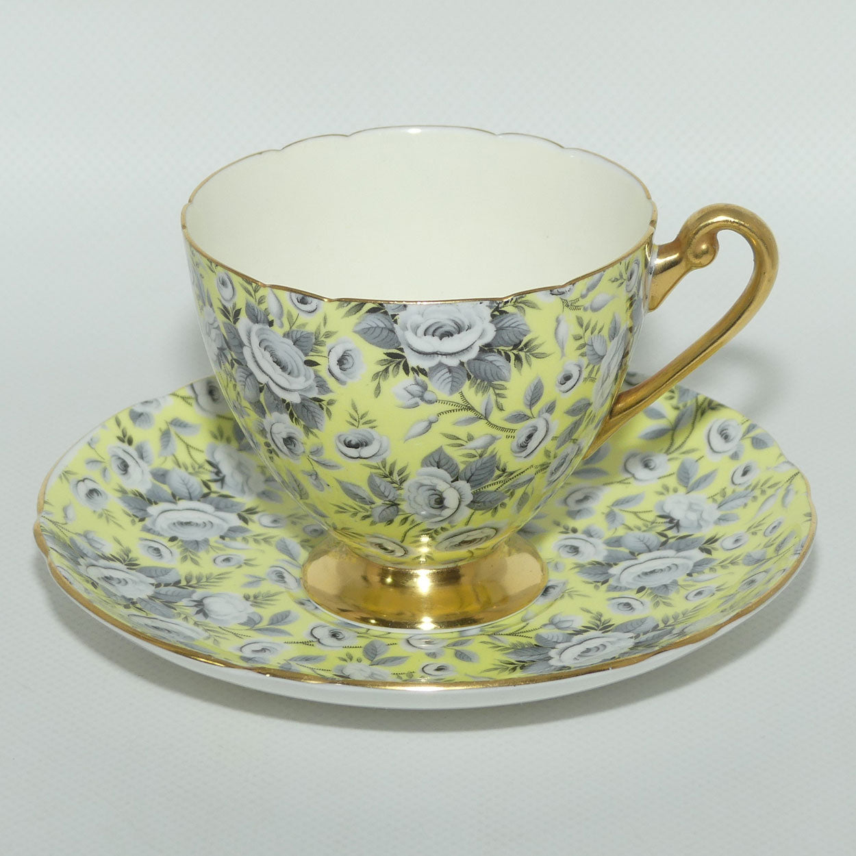Shelley Ripon shape Tapestry Rose Chintz duo | Yellow | 14125