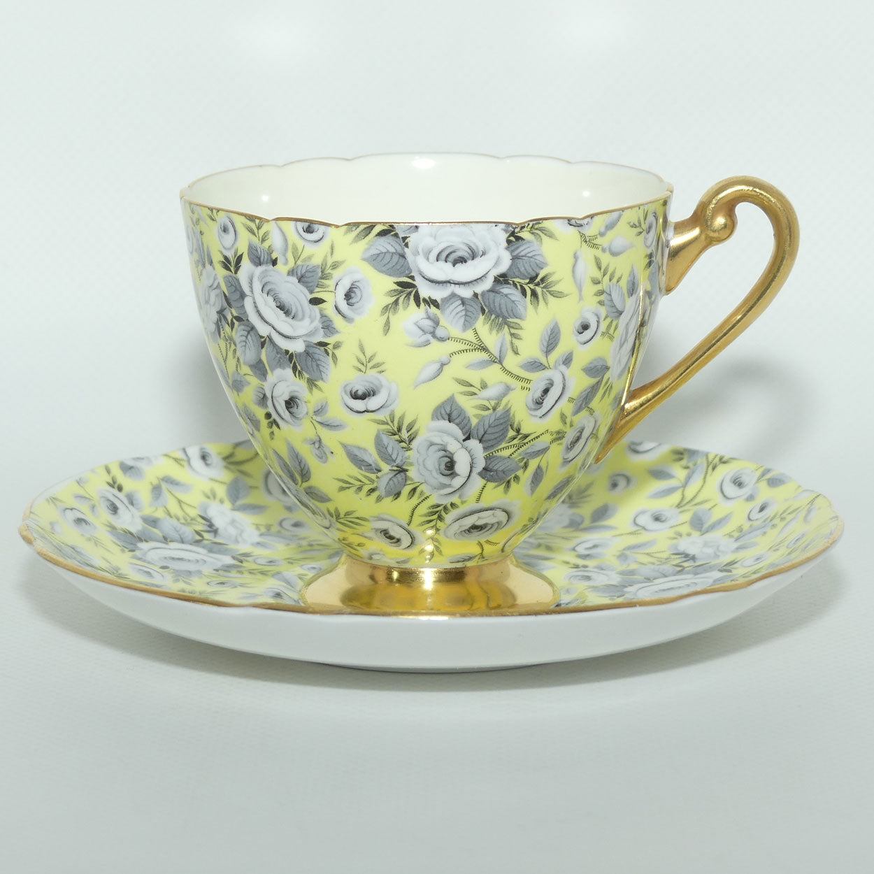Shelley Ripon shape Tapestry Rose Chintz duo | Yellow | 14125